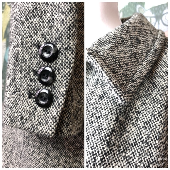 Retro East 5th wool blend tweed button up coat LP - Picture 11 of 12